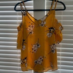 Off the shoulder sienna sky blouse.